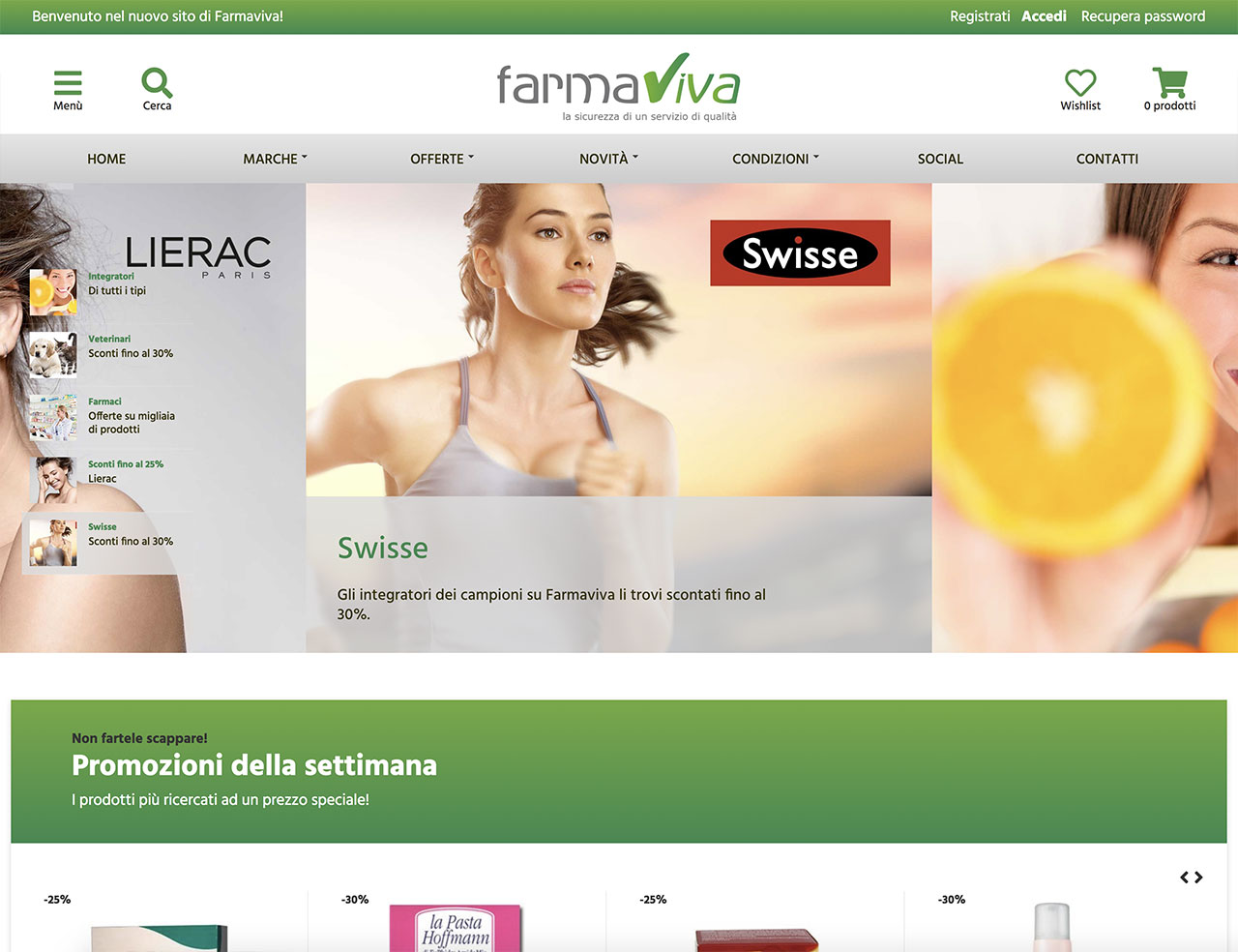 Screenshot ecommerce farmaviva.it